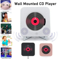 Wall Mounted CD Player Support Bluetooth USB Disk FM Radio TF Card Portable CD Music Player With Remote Control Built-in Speaker