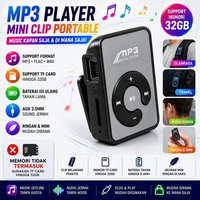 MP3 Player Mini Clip Portable Support Memory TF Card Up To 32GB Support MP3 FLAC USB Mini AUX 3.5mm