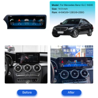 NEW 14.9'' Touch Screen For Mercedes Benz C GLC W205 2015 - 2019 Android Car Radio Multimedia Player CarPlay GPS Navig Head Unit