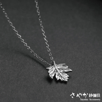 Sayaka 紗彌佳 項鍊 飾品 時尚文藝素色楓葉造型項鍊
