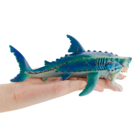 Simulated Fantasy World Monster Fish Model Children's Ocean Mythical Beast Megalodon Toy Ornament pe
