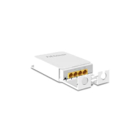 Hisource 4 Port IP55 Waterproof POE Repeater 100/1000Mbps 1 to 3 Network Switch PoE Extender for IP Camera