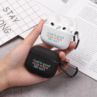 God is Good Jesus Devout Airpod Case Cool Earphone Cover for AirPods 2 3 Pro 2nd Generation Case Best Gift for Religion Family