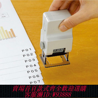 {可刷卡 打統編}日本旗牌號碼章GNR-32M/G輕型自動跳碼章打碼機三位帶墨水