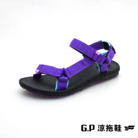 【G.P】女款Charm撞色織帶涼鞋G1674W-紫色(SIZE:36-39 共三色)