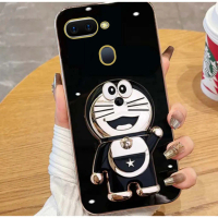 Softcase Doraemon Phone Holder For OPPO F9 / OPPO A5s / OPPO A3s / OPPO A7x / OPPO A12 Premium Silic