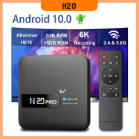 H20 Smart TV Box Android 10.0 2GB 16GB 4K HD H.265 Media Player TV Box Android 3D Play Store Very Fast 1080P Set Top Box