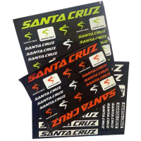 for Santa Cruz Vinyl Decals Stickers Sheet Bike Frame Cycling Bicycle pvc