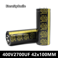 2700UF400V 42x100MM Inverter Capacity 400V2700UF Electrolyte Capacitor For Fever Amplifier HIFI Audio Filter Capacitor