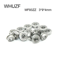 MF93ZZ Flange Bearing 3x9x4 mm 20/50/100PCS ABEC-3 Miniature Flanged MF93 Z ZZ Ball Bearings WHUZF