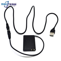 Power USB Cable + DR100 DR-100 DC Coupler NB12L NB-12L Fake Battery for Canon Digital Camera PowerShot G1X Mark II 2 &amp; N100 ...