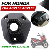 For Honda ADV160 ADV 160 2022 ADV150 ADV 150 Motorcycle Accessories Muffler End Cap Cover Carbon Fiber Exhaust Pipe Tail Guard