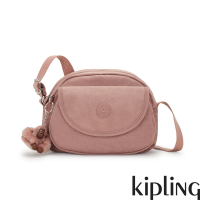 【KIPLING官方旗艦館】乾燥藕粉色翻蓋側背小包-STELMA