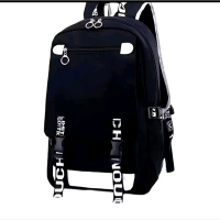 Tas ransel pria wanita kunci kekinian Korean Hanya Boleh Dicuci Dengan Tangan Backpack Sekolah serut