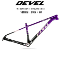DEVEL Carbon MTB Frame 29er Plus Mountain Bike Frames 148*12mm Bicycle Hardtail Size S/M/L BOOST 29er XC Racing Frameset
