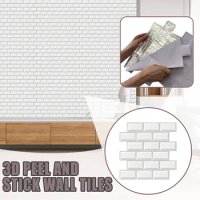 3D Peel Stick Wall Tiles 3D Crystal Tile Stickers home decorations for living room DIY Waterproof Self Adhesive Wall Stickers