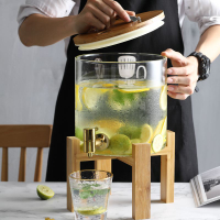 限時減免！免運 飲料桶 冷水壺 果汁桶 可樂桶 耐高溫大容量帶龍頭冷水壺飲果汁玻璃冰箱家用飲水桶餐廳涼水罐夏八折下殺 打骨折 可開發票 加客服賴享受巨額減免金牌保障