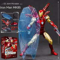 Avengers Original Deluxe Iron Man Mk85 2.0 Led Light Edition Mark 85 Lxxv Nano Armor 1/10 Action Figure Endgame Legends