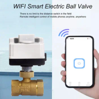 Smart Water Valve Electric Ball Valve Water Pipe On/Off Valve Automatic Pipeline Ball Valve Replace Solenoid