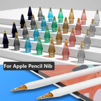 6pcs Pencil Tips for Apple Pencil 1st / 2nd Gen, Double-Layered iPad Stylus Nib, 3.5/4.0 Metal Nib, Enough for 5 Years of Use