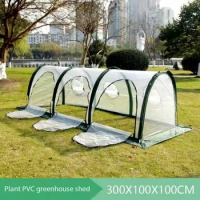 Portable tunnel greenhouse foldable mobile PE greenhouse rain-proof and frost-proof greenhouse vegetable greenhouse cover