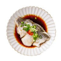 【紅杉食品】清蒸舒肥金目鱸魚排附贈醬汁3包入 200G/包(非即食 需加熱烹飪 快速料理包 舒肥鱸魚)