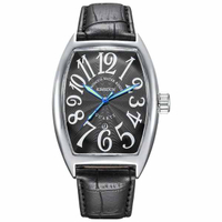 2025Richard Miller Ceramic Wine Barrel Watch Mens Large Dial Hollow Personalized Business Multifunct