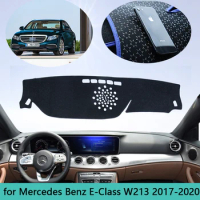 For Mercedes Benz E-Class W213 E-Klasse E200 E250 E300 E220d AMG Dashboard Mat Cover Sunshade Dashmat Carpet Car Accessories