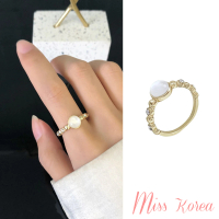 【MISS KOREA】韓國設計氣質清新貓眼石造型戒指