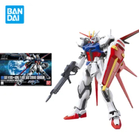 Bandai Original Gundam Model Kit Anime Figure HGCE 1/144 GAT-X105+AQM/E-X01 AILE STRIKE GUNDAM Action FiguresToys Gifts for Kids