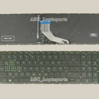 New Latin Spanish Teclado Keyboard For HP Pavilion Gaming 15-ec0004la 15-ec0005la 15-ec0006la 15-ec0007la Green BACKLIT, Black