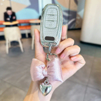 Soft TPU Car Remote Key Cover Case For Audi A3 A4 B9 A6 C8 A7 S7 4K A8 D5 S8 Q7 Q8 SQ8 E-tron 2018 2