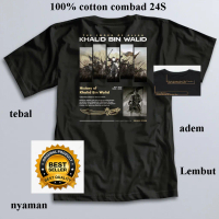 KAOS Dakwah Islami KHALID BIN WALID THE SWORD OF ALLAH Sabahat Nabi Khalifah Baju Santri Muslim Tshi