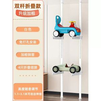 單車頂天立地柱省空間神器多層兒童滑板架兒童車架車子架小汽車