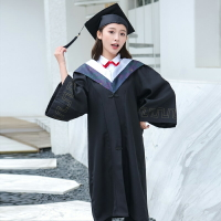 學士服 畢業服 學位服 學位學士服畢業禮服定做大學生女學院風文工本科碩博士服帽袍『xy17161』