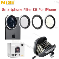 Nisi Smartphone Filter Kit For iPhone Quick Bayonet Mount Black Mist True Color ND-VARIO 1-5 Stops For Landscape and Video