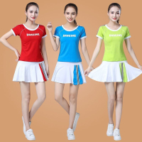 廣場舞服裝 大尺碼套裝女 團體舞服裝 鬼步舞服裝 廣場舞服裝套裝裙 新款春夏短袖曳鬼步舞表演服 跳舞衣服