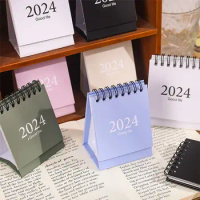 Standing Flip Calendar Mini Desk Calendar Daily Schedule Schedule Planner 2024 Calendar Yearly Agenda Minimalism Organizing