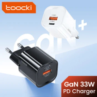 Toocki 33W GaN Charger Quick Charge 3.0 PD 25W Fast Charging for Samsung S23 S22 Ultra S21 S20 USB C Charger for iPhone 14 13 12