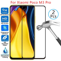 9d screen protector tempered glass case for xiaomi poco m3 pro cover on pocom3pro m 3 3m m3pro 4g 5g protective phone coque bag