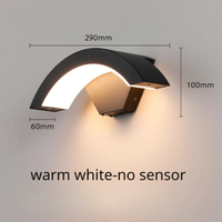 Moon Shape Wall LED Lamp Lighting With Motion Sensor Modern Indoor Wall Mounted Soft Light AC85-265V