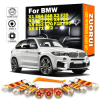 For BMW X1 E84 F48 X2 F39 X3 E83 F25 X4 F26 X5 E53 E70 F15 F85 X6 E71 E72 Canbus LED Interior Map Dome Trunk Light Kit Car Bulbs