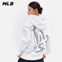 【MLB】大Logo連帽上衣 帽T 洛杉磯道奇隊(3AHDB0336-07WHS)