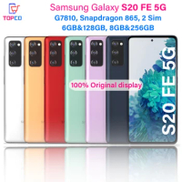 Samsung Galaxy S20 FE 5G G7810 128GB/256GB ROM AMOLED Snapdragon 865 Octa Core 6.5" 32MP 6G/8GB RAM Dual Sim Original Cell Phone