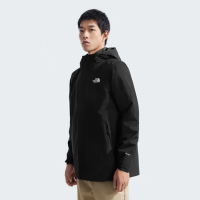 The North Face 北臉 外套 男款 運動連帽外套 衝鋒衣 保暖 三合一 防風 防潑水 黑 NF0A81RN4H0