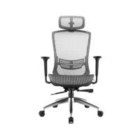 【i-Rocks】T03 人體工學辦公椅-霧銀灰 電腦椅 辦公椅 椅子