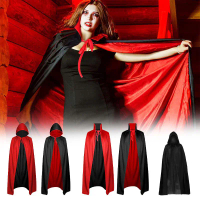 Halloween  Costume Kostum Jubah Cosplay Jubah Drakula Dewasa Anak Jubah Nenek Sihir Jubah Hitam