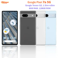 Google Pixel 7a 5G 128GB Rom 6.1" Google Tensor G2 Octa Core 8GB RAM 64MP&amp;13MP NFC e-Sim Original Android Unlocked Cell phone