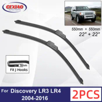 Car Wiper For Land Rover Discovery LR3 LR4 2004-2016 Front Wiper Blades Soft Rubber Windscreen Wipers Auto Windshield 22" 550mm