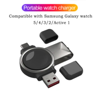 2 in 1 Magnetic Wireless Charger For Samsung Galaxy Watch 5 4 3 Active 2 1 Portable Charger Galaxy Watch Fast Charging Station